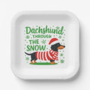 Search for dachshund christmas plates Dog