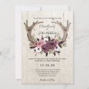 Search for floral antler wedding invitations Antlers