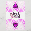 Search for new baby personal stationery Pink