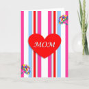 Search for striped mothers day cards Heart