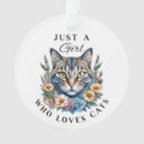 Search for cat girl ornaments Watercolor