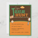 Search for treasure hunt birthday invitations Adventure party