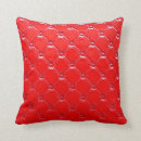 Recherche de cuir rouge coussins Motif