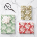 Search for red green gold wrapping paper Festive