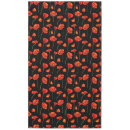 Search for red poppy tablecloths Black