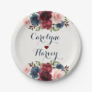 Search for navy and burgundy paper plates Elegant