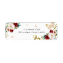 Search for red return address invitations Floral