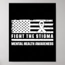 Search for mental health ribbon posters Awareness