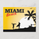 Recherche de miami beach cartes postales Coucher de soleil