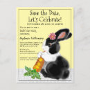 Recherche de vintage birth announcement cards Lapin