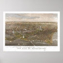 Search for antique panoramic map posters District of columbia