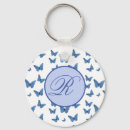 Search for butterfly letter keychains Blue