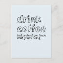 Search for funny drinking quotes postcards Coffee