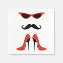 Search for mustache napkins Glasses