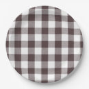 Search for brown gingham paper plates Checks