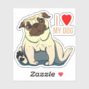 Search for i love pugs stickers Dogs