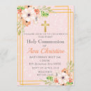 Search for peach first communion invitations Flowers