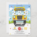 Search for wheels on the bus birthday invitations Party