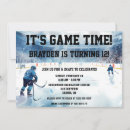 Search for ice hockey birthday invitations Goalie