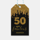 Search for 50th birthday gift tags Glitter