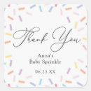 Search for colorful confetti stickers Thank you