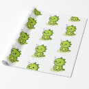 Recherche de dragon vert papier cadeau Mignon