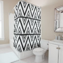 Search for black and white zigzag shower curtains Chic
