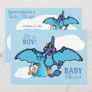 Search for dinosaur baby boy shower invitations Pterodactyl