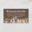 Recherche de petits animaux cartes visite Marcheur de chiens