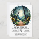 Search for fireflies birthday invitations Watercolor