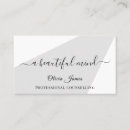 Search for mental health business cards Minimalist