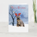 Recherche de schnauzer christmas vœux cartes Neige
