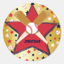 Search for baseball ball and bat stickers For kids