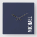 Search for navy blue clocks Minimalist