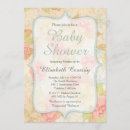 Recherche de antique baby shower invitations Rose