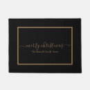 Search for black and gold doormats Script