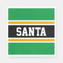 Search for green christmas party napkins White