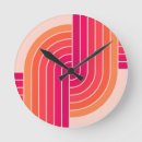 Recherche de les années 70 motif horloges Rayures