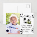 Search for soccer party postcards For kids