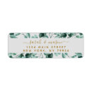 Search for white and gold return address labels Elegant and modern