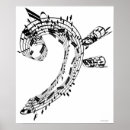 Search for black white sheet music posters Illustration