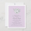 Search for purple tea party invitations Vintage