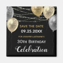 Search for 30th birthday save the dates Glitter