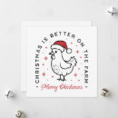 Search for funny chicken christmas cards Whimsical
