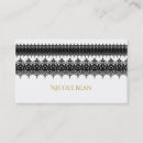 Recherche de noirs dentelle cartes visite Chic