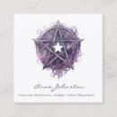 Search for pentagram business cards Witch