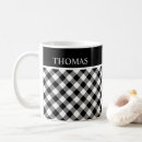 Search for black gingham mugs For him