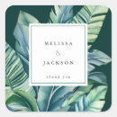 Recherche de feuillage tropical autocollants Vert