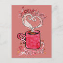 Recherche de latte cartes postales Amoureux du café