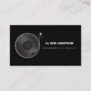 Search for turntable business cards Professional deejay